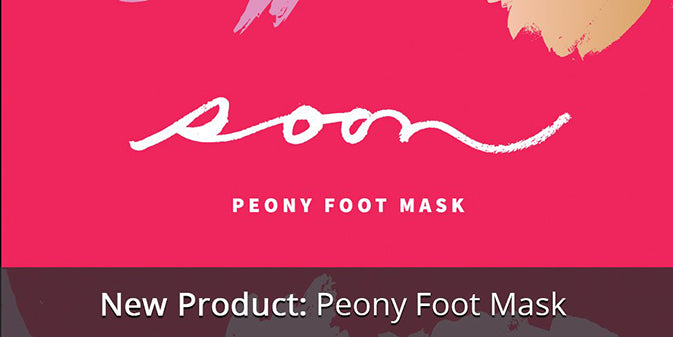 New Peony Foot Mask