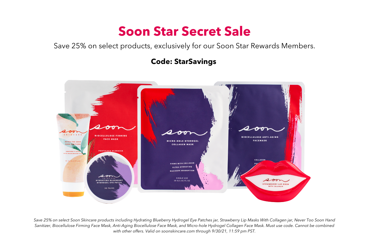 Soon Star Secret Sale – Soon Skincare