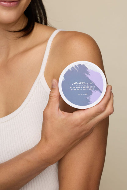 soonskincare Eye patches Jar of 30 Hydrating Blueberry Hydrogel Eye Patches