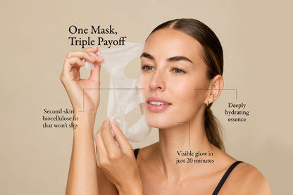 soonskincare Korean sheet masks Biocellulose Brightening Face Mask (Copy)