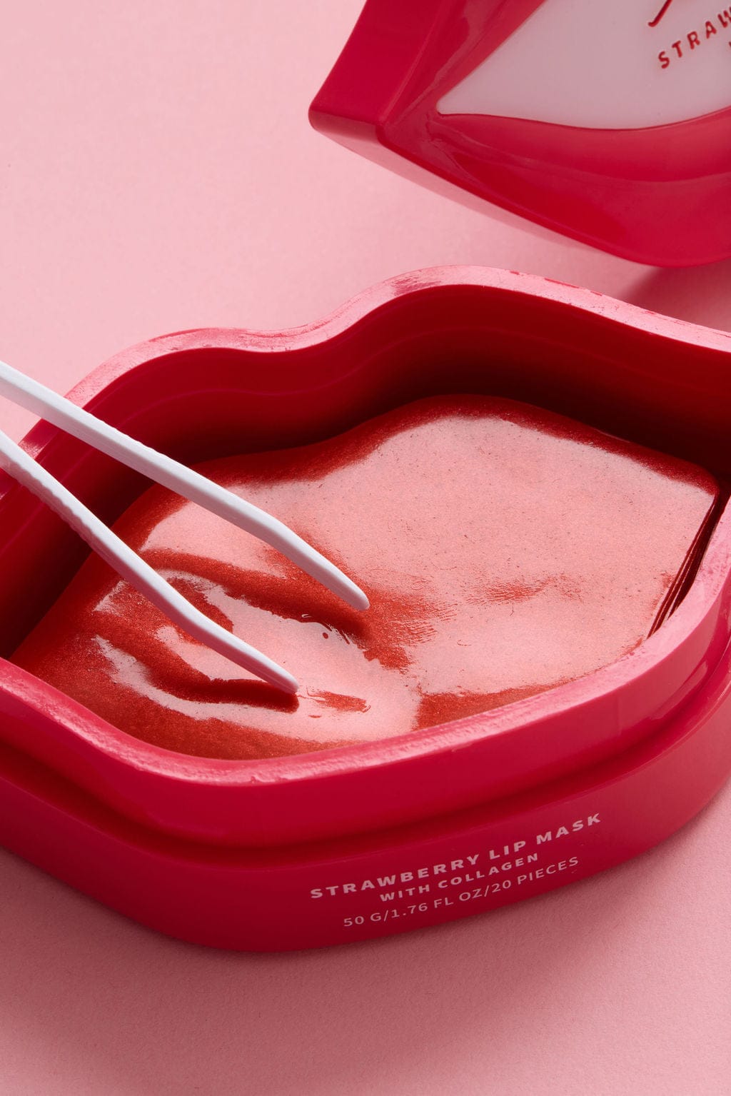 soonskincare Lip masks Jar of 20 Strawberry Lip Masks with Collagen