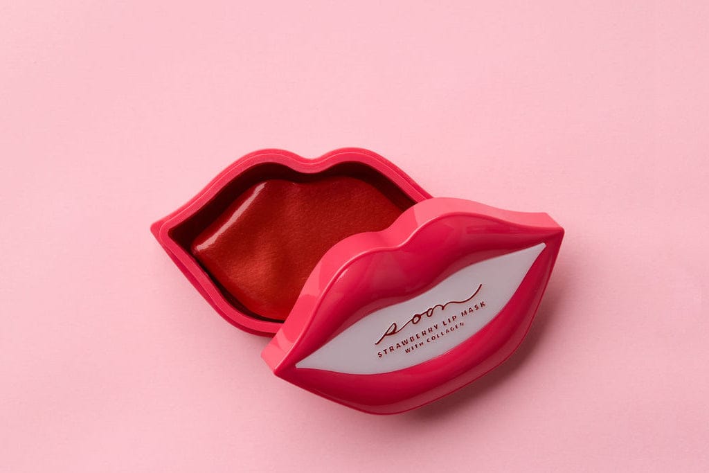 soonskincare Lip masks Jar of 20 Strawberry Lip Masks with Collagen
